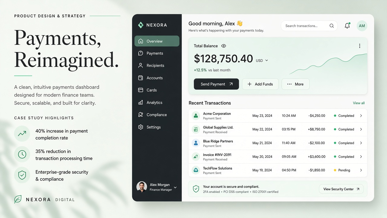 Fold Finance payments dashboard