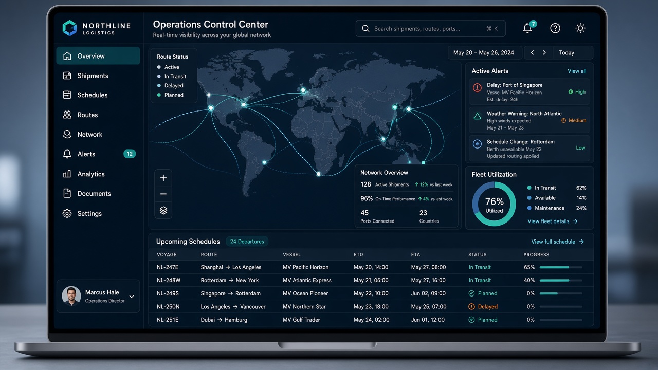 Harbor Ops logistics operations interface